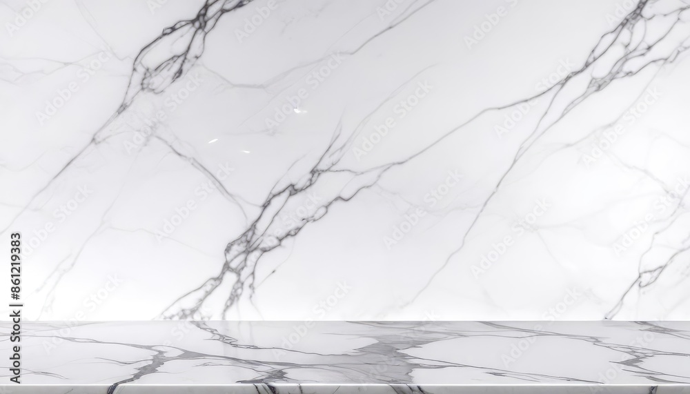 minimalist white marble countertop with blurred white backdrop for product mockup presentation minimalist white marble countertop with blurred white backdrop for product mockup presentation