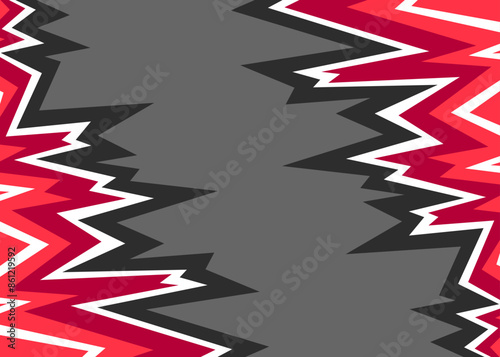 Abstract background with reflective jagged spike pattern and with some copy space area