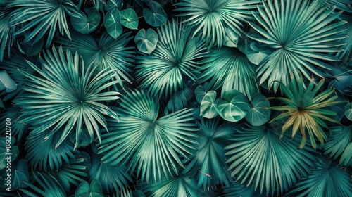 Abstract natural patterns inspired by palm leaves