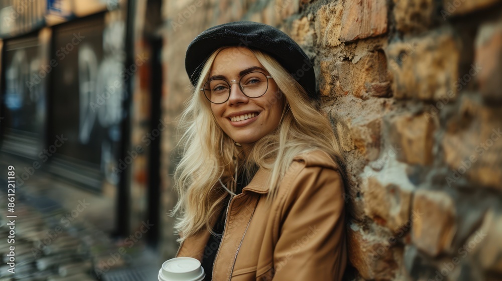 Fototapeta premium The woman in glasses