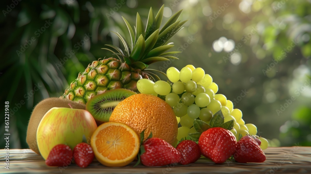A Bountiful Summer Fruit Arrangement A Bountiful Summer Fruit Arrangement