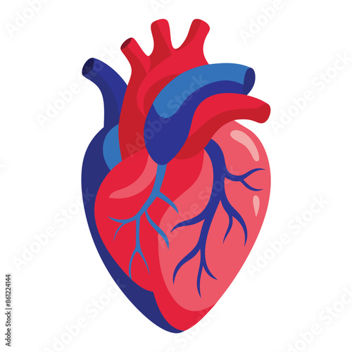 Modern Minimalistic Human Heart