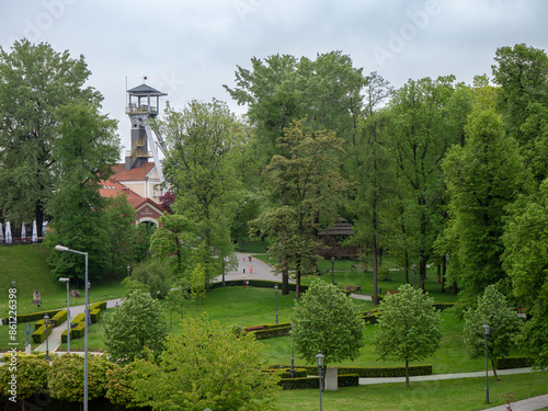 The Wieliczka Salt Mine is located near the town of Wieliczka in the south of Poland in the Lesser Poland Voivodeship. Today it is a tourist attraction. photo