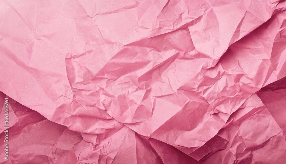 Fototapeta premium crumpled pink paper texture background
