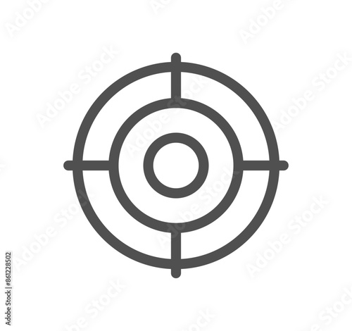 Seo and promotion related icon outline and linear vector.	
