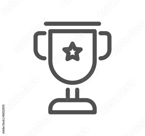 Seo and promotion related icon outline and linear vector.	
