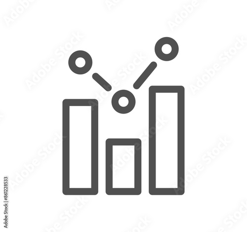 Seo and promotion related icon outline and linear vector.	
