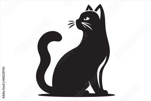 Cat Vector silhouette image