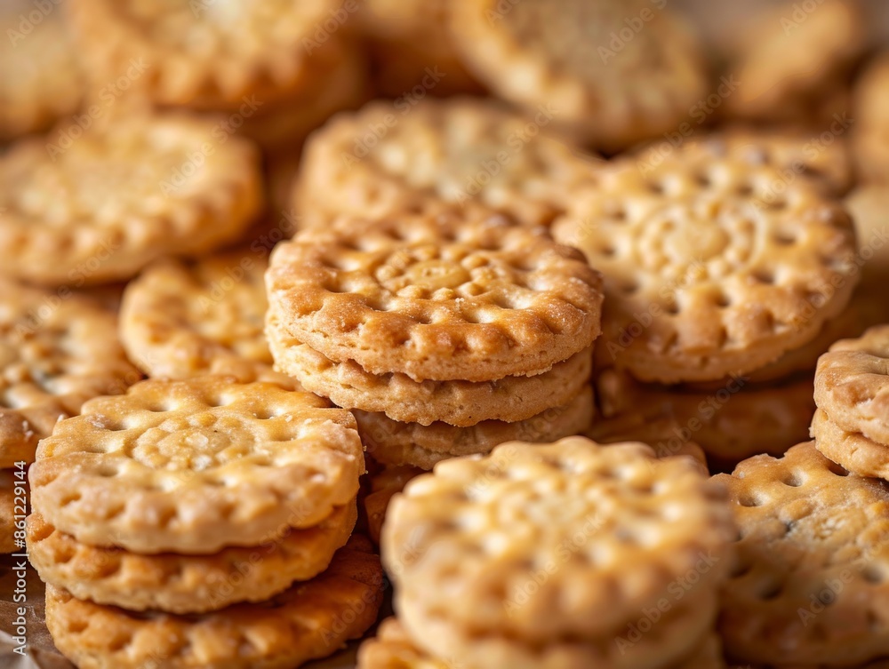 A plate of delicious chocolate chip cookies sits isolated on a bright white background A plate of delicious chocolate chip cookies sits isolated on a bright white background