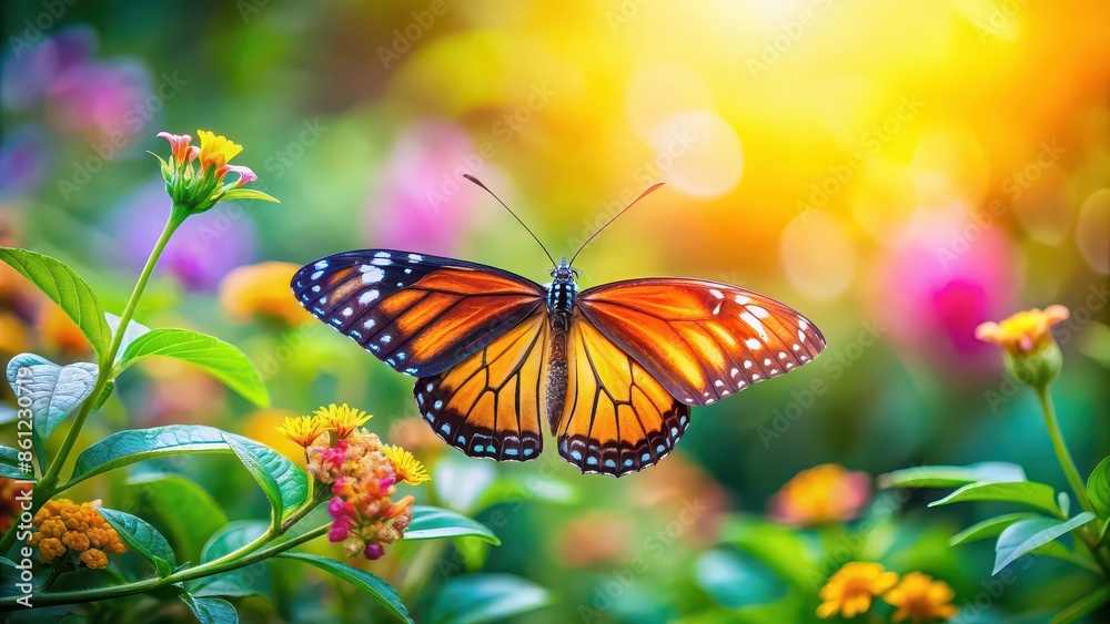Background featuring a vibrant butterfly in a serene natural setting, butterfly, nature, background, colorful, wings, flight, beauty Background featuring a vibrant butterfly in a serene natural setting, butterfly, nature, background, colorful, wings, flight, beauty