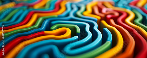 Twisted fractal labyrinths spiraling into absurdly complex yet captivating dimensions 