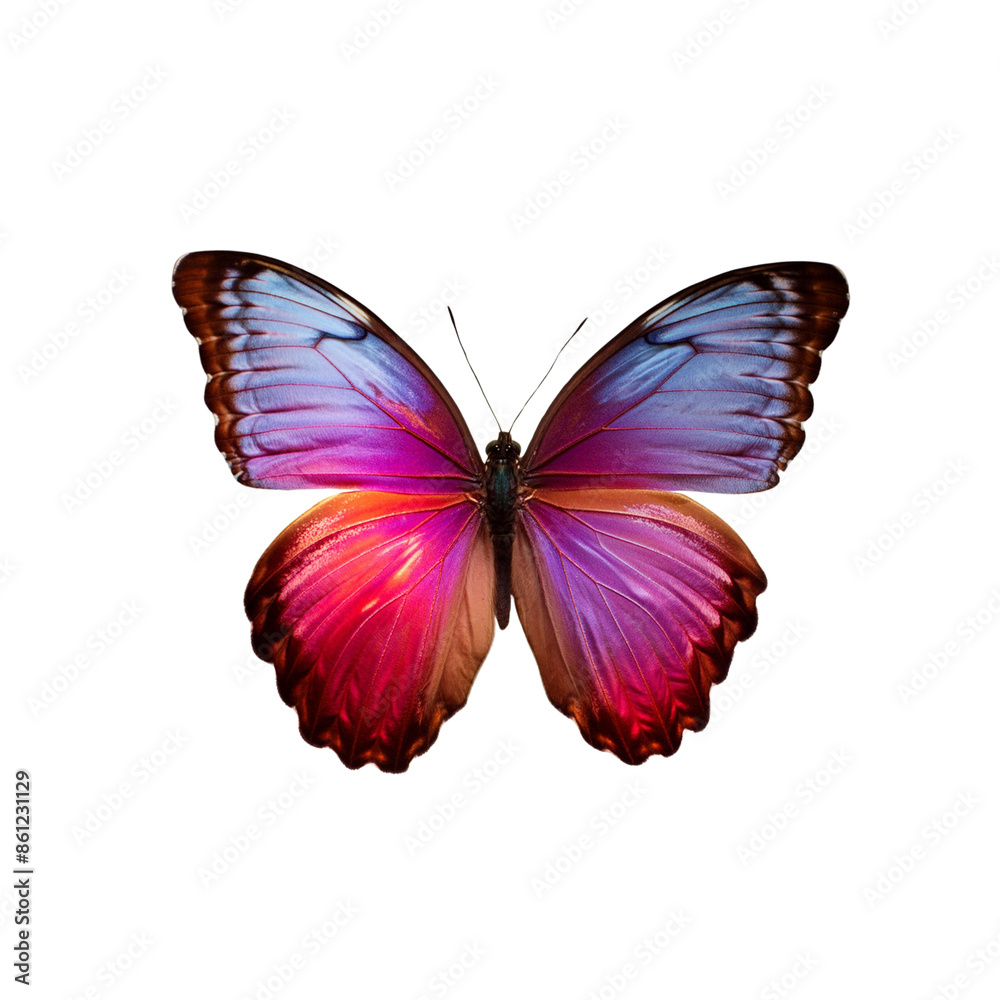 Fototapeta premium bright colored butterflies