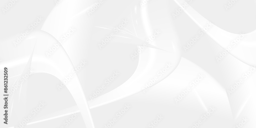 Abstract background with lines and curves. Gray and white style. Gradient and glowing graphics.