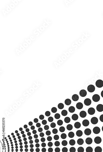 Weisser Hintergrund mit geometrischen schwarzen Punkten