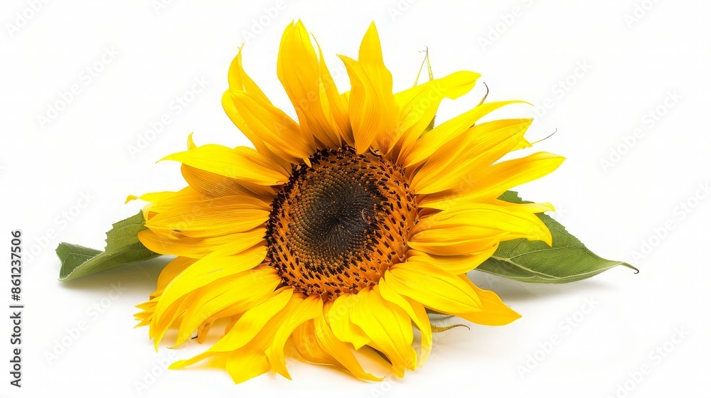 Obraz premium Closeup of a Vibrant Yellow Sunflower