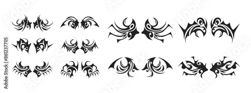 Devil Gothic Wing Element Set