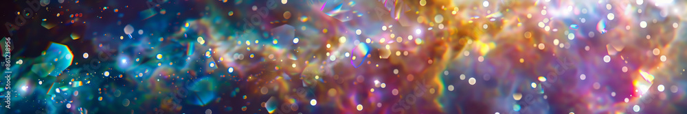 Colorful Abstract Cosmic Nebula Background with Bokeh Lights and Stars in Outer Space Colorful Abstract Cosmic Nebula Background with Bokeh Lights and Stars in Outer Space