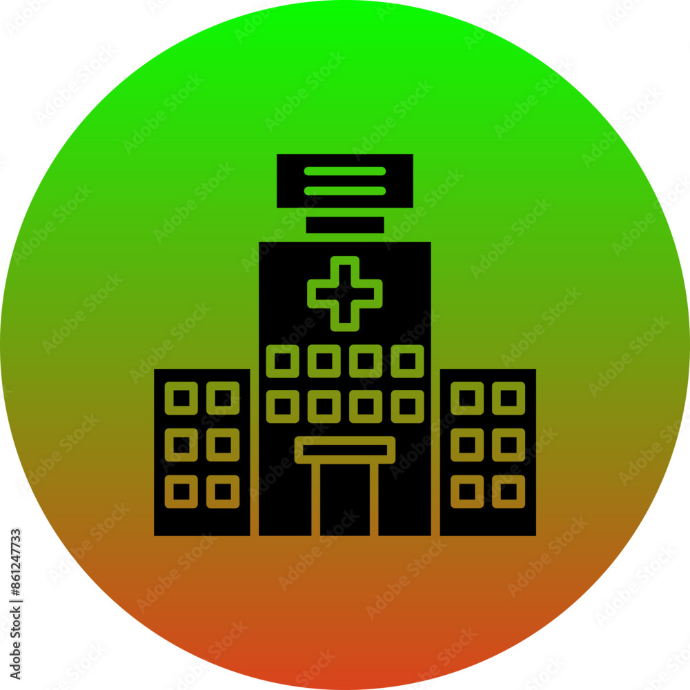 Hospital Building Icon Hospital Building Icon