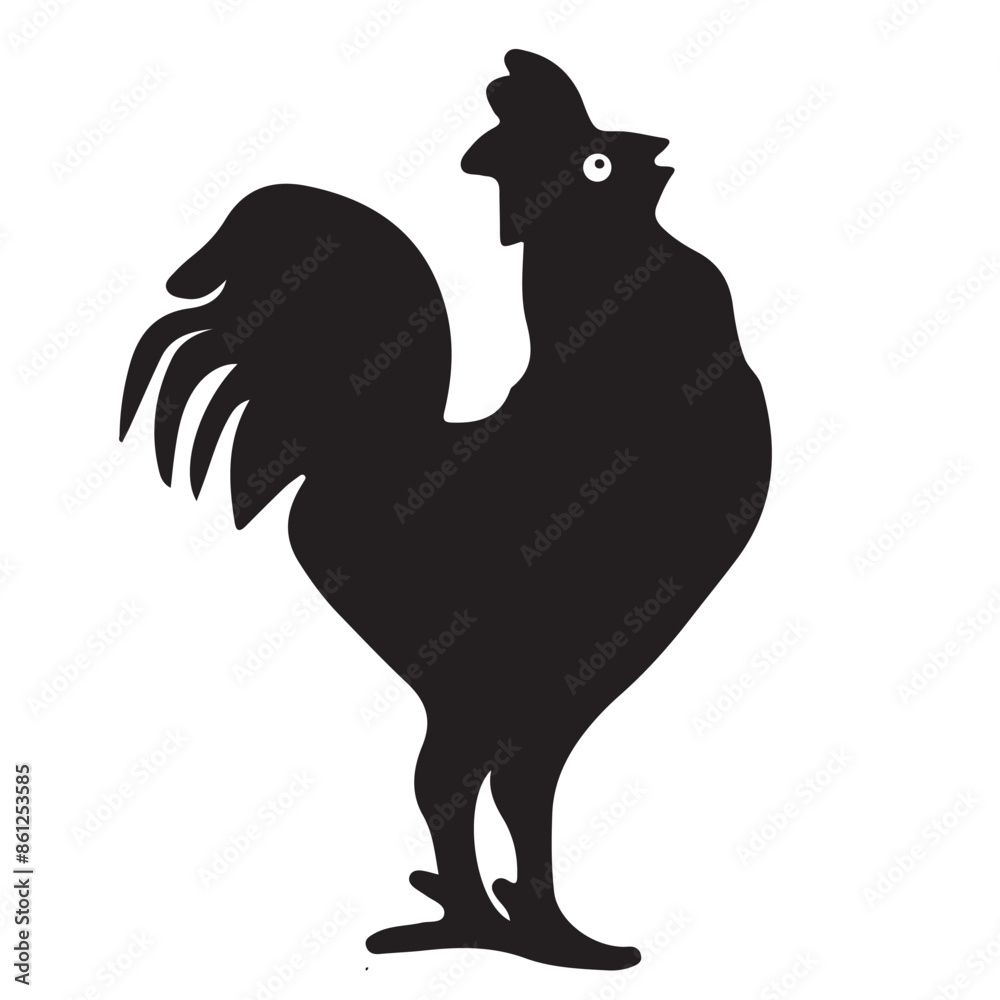 Rooster Silhouette Vector Poultry Chickens Roosters Rooster Silhouette Vector Poultry Chickens Roosters
