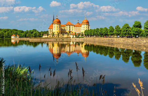 Obraz na płótnie Moritzburg on a summer day. Castle from Saxony, Germany w salonie