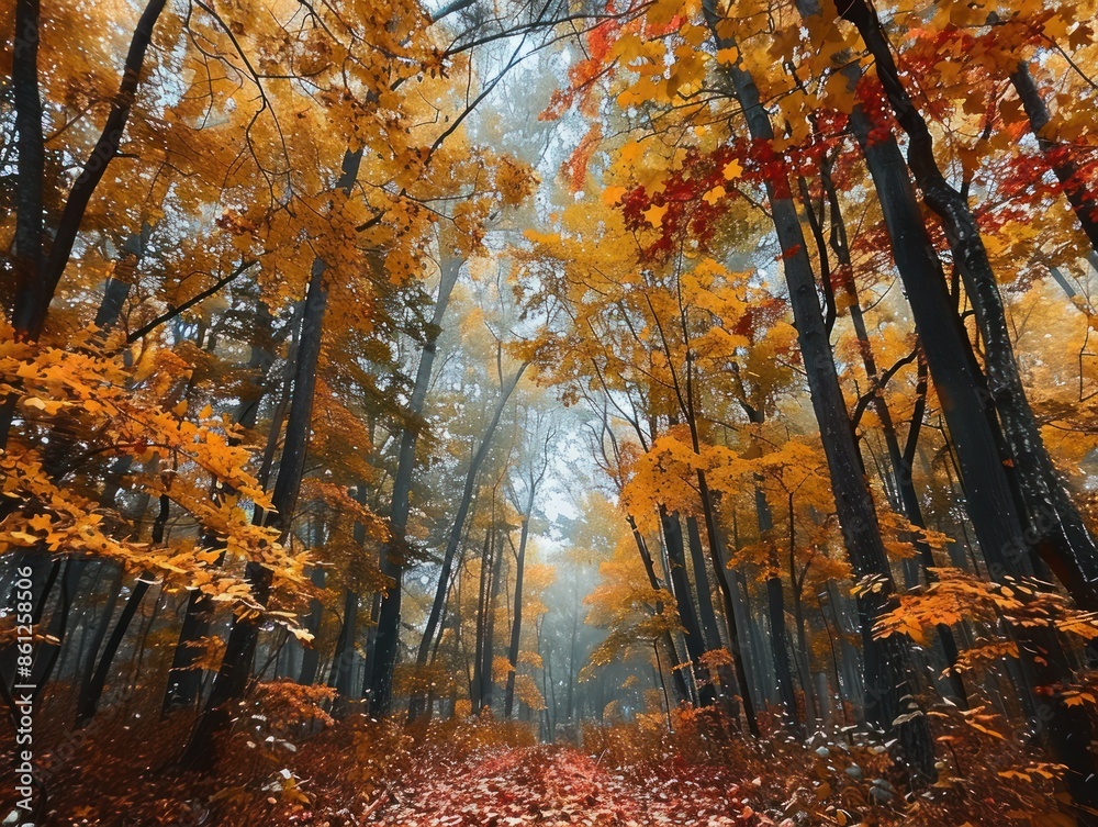 Fototapeta premium autumn in the forest