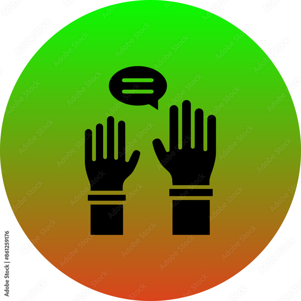 Raise Hand Icon Raise Hand Icon