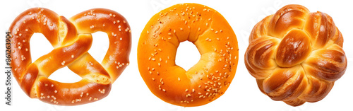 Obraz na płótnie Bread png element set on transparent background