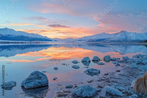 Lake Tekapo sunsise photo