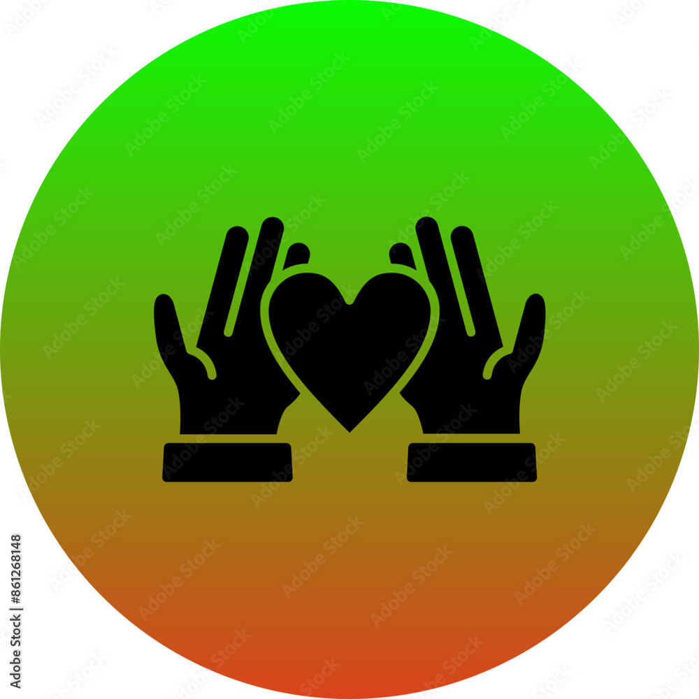 Obraz premium Give Love Icon