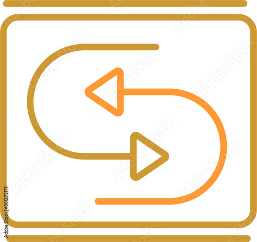 Reverse Arrow Vector Icon