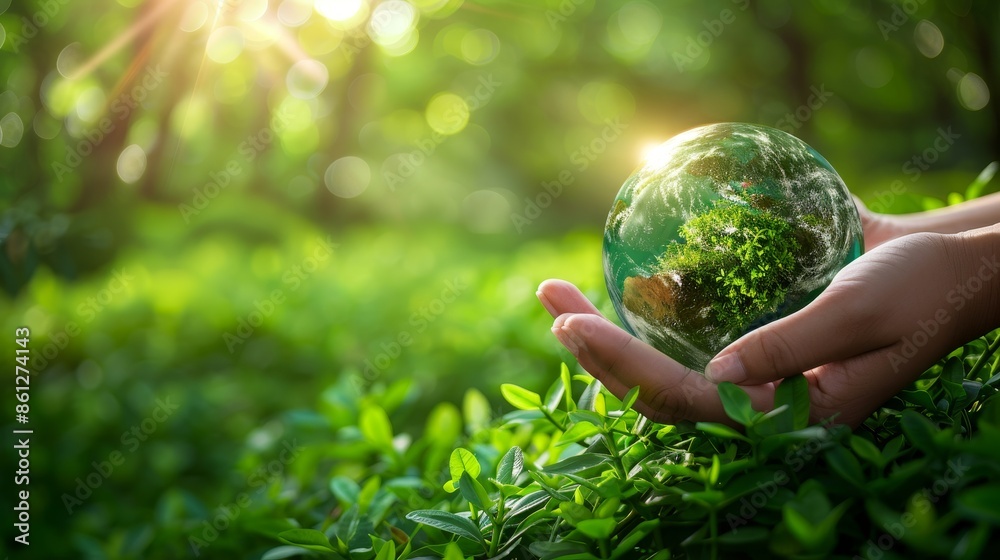 Environment Earth Day In the hands holding earth , Saving environment with icons energy sources for renewable and environmentally sustainable. Save Earth.Energy saving concept. Environment Earth Day In the hands holding earth , Saving environment with icons energy sources for renewable and environmentally sustainable. Save Earth.Energy saving concept.