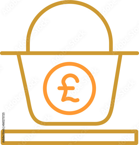 Pound Basket Vector Icon