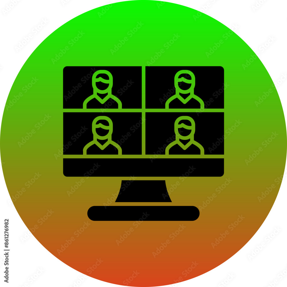 Video Conference Icon Video Conference Icon