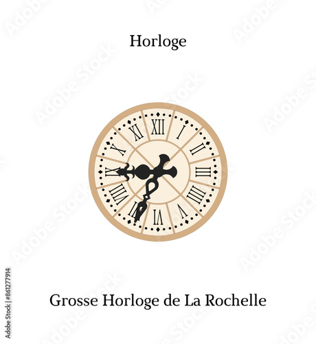 Horloge de la Grosse Horloge de La Rochelle, France