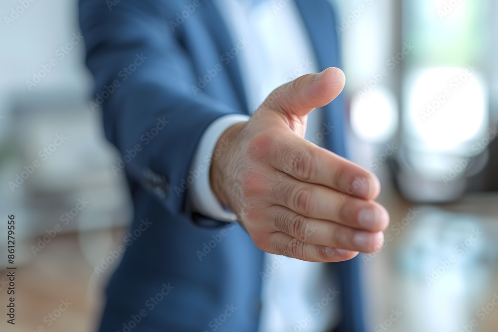 Fototapeta premium Hand reaching out for camera