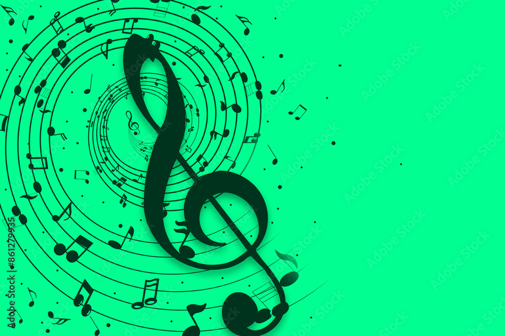 Musical theme concept Musical theme concept