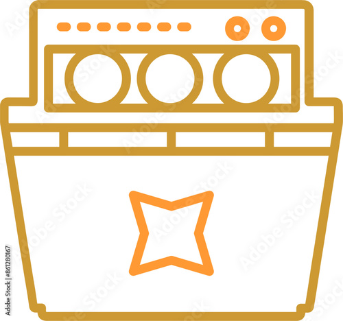 Dishwasher Vector Icon