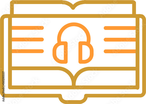 Audio Book Vector Icon