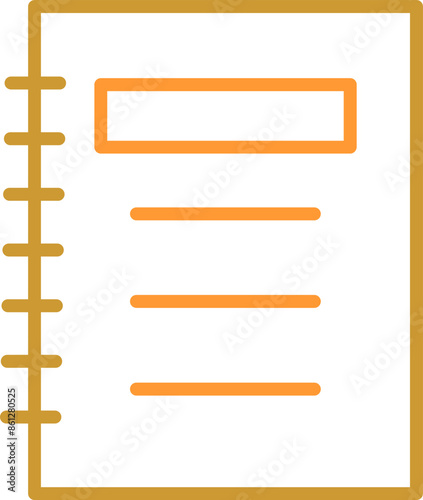 Notepad Vector Icon