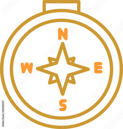 Compass Vector Icon
