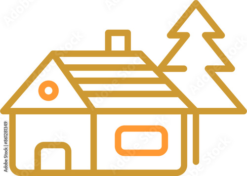 Cabin Vector Icon