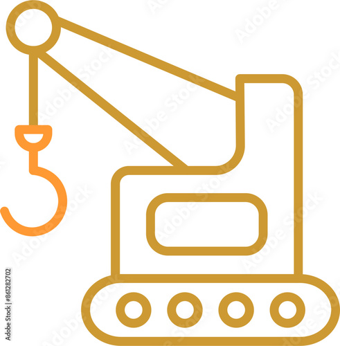 Lifter Crane Vector Icon