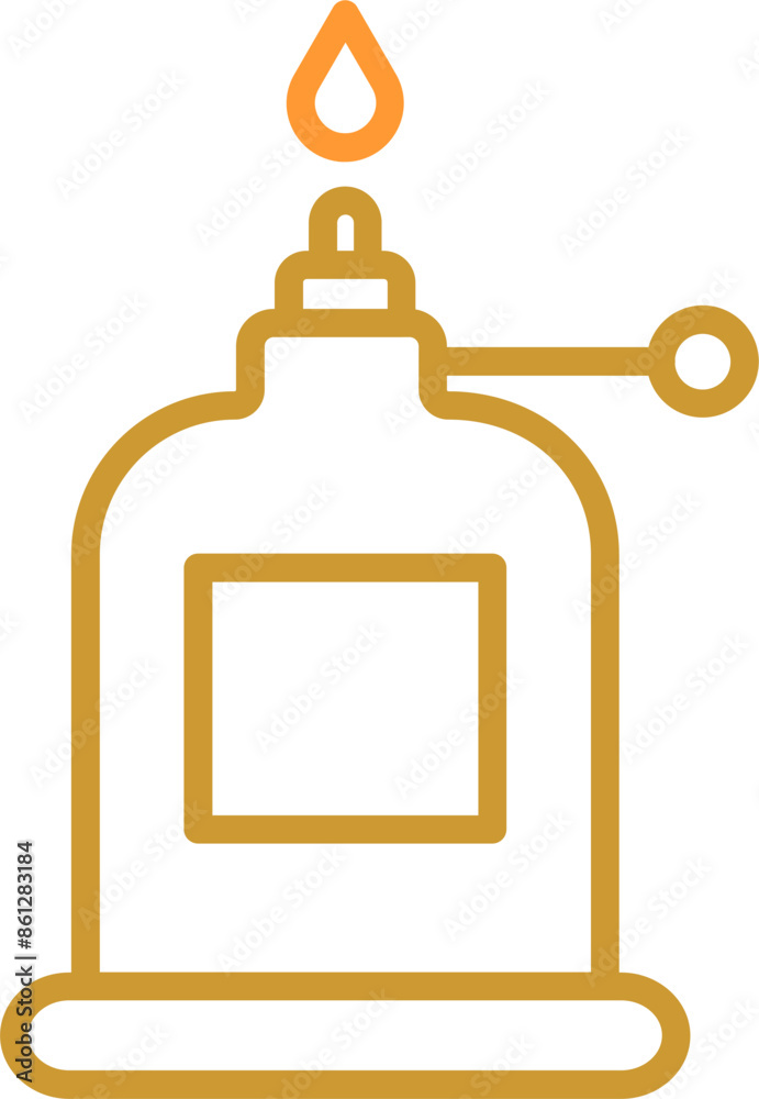 Fototapeta premium Camping Gas Vector Icon