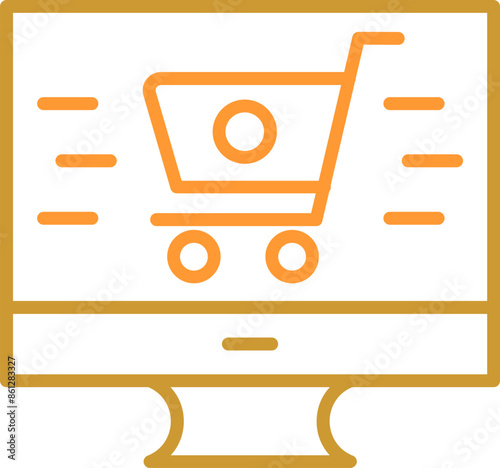 Online Shopping Vector Icon