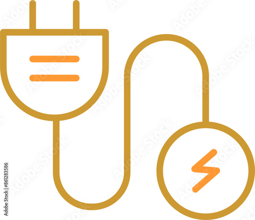 Electric Current Vector Icon