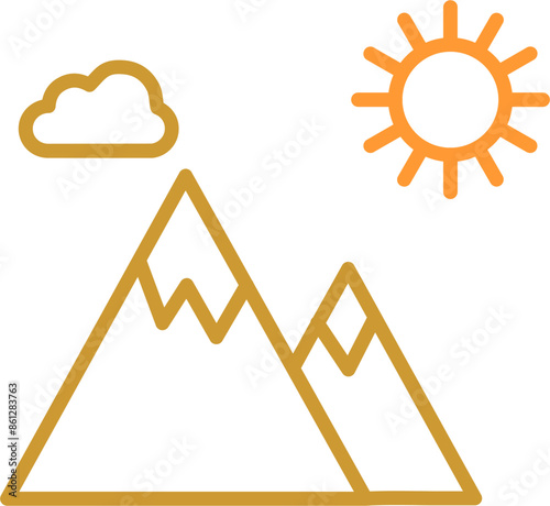 Mountain Vector Icon