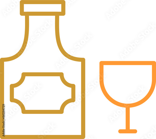 Bottle of Rum Vector Icon