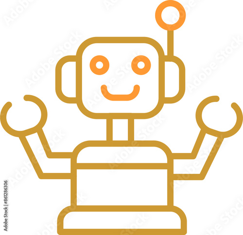 Industrial Robot III Vector Icon