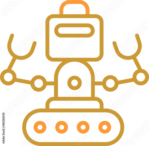 Industrial Robot I Vector Icon
