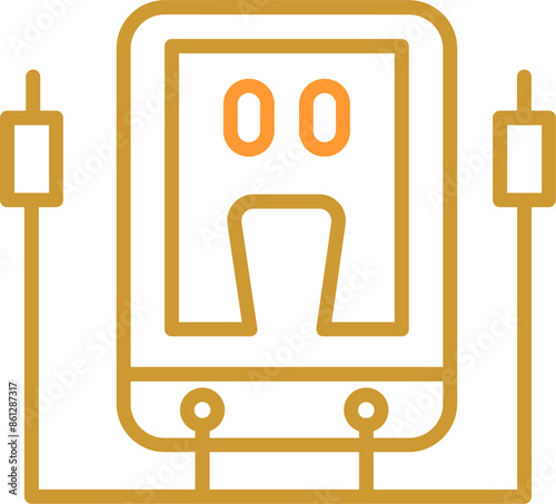 Voltmeter Vector Icon